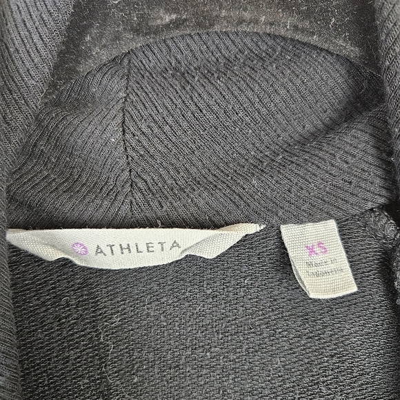 Athleta Studio Wrap Cardigan Small Black Magnetic Pockets Modal 228813 Size XS - Picture 3 of 8